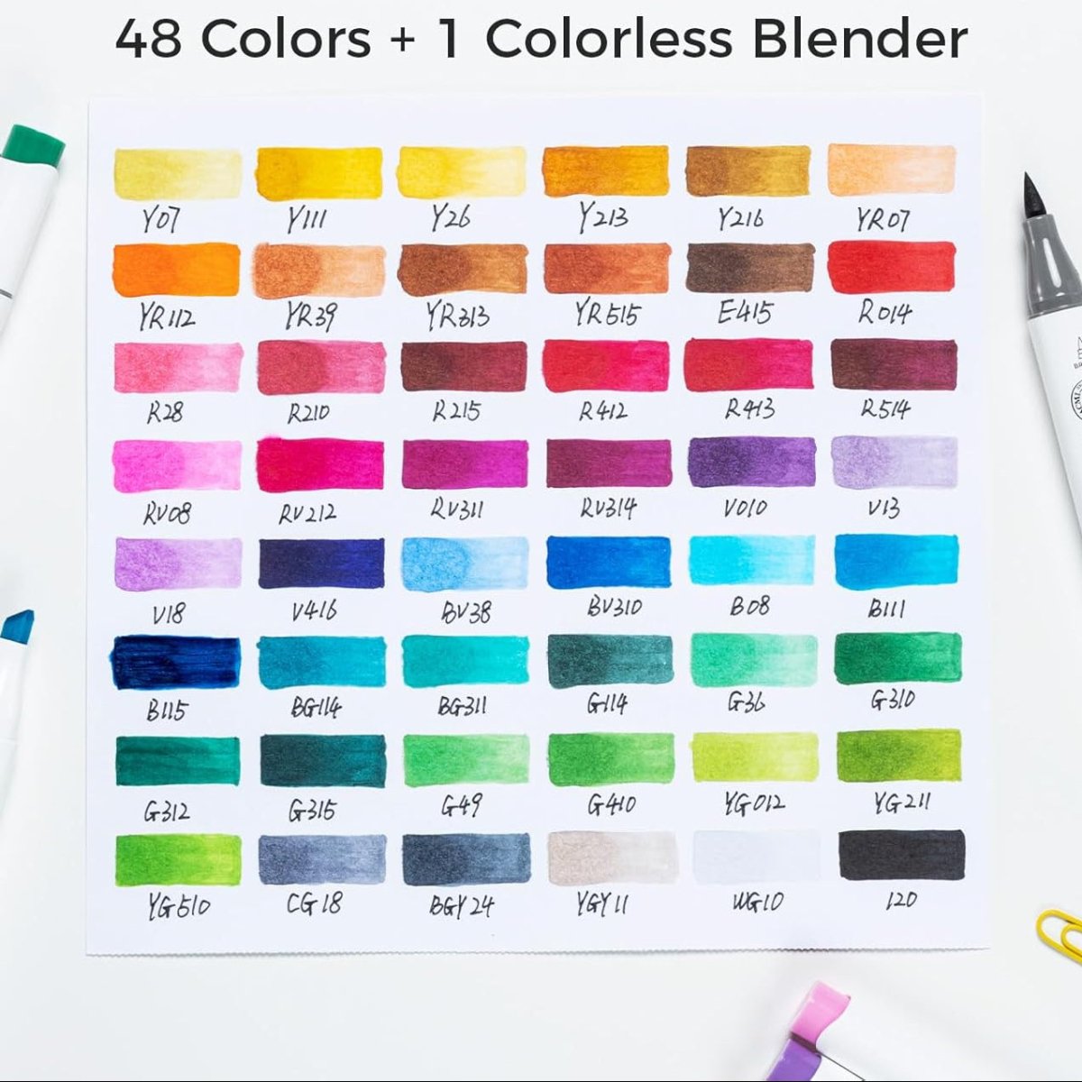 CHROMAFLEX – Pen set with 48 vibrant inks for sketching and shading