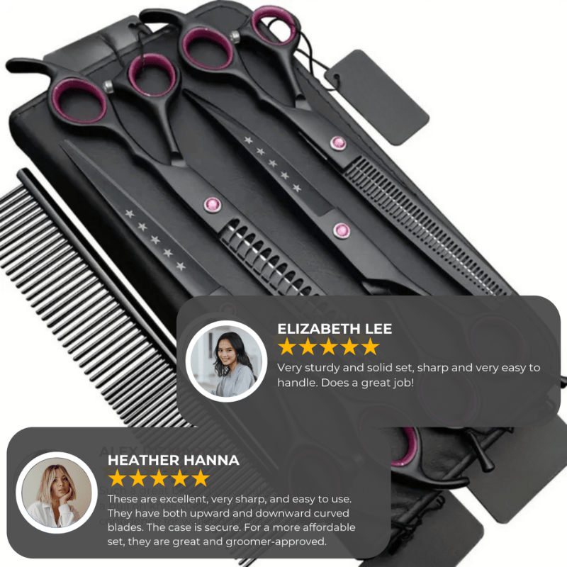 TRIMMEISTER – 4-piece Scissor Set for Precise Pet Grooming