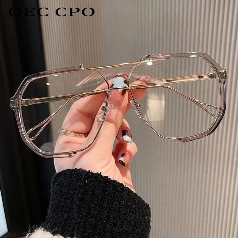OVERSIZE SHADE - Square women's sunglasses with UV400 & colour change lenses