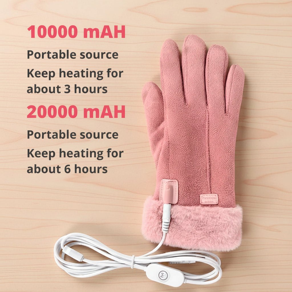 WARMZONE – Adjustable Waterproof Heated Gloves for Women