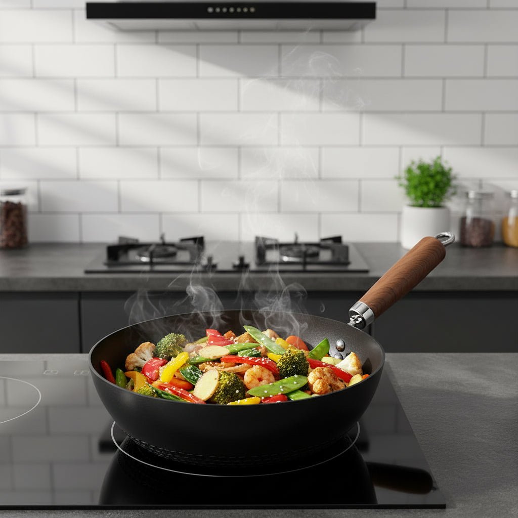 WOKMASTER – Durable Iron Wok with Powerful Heat Flow