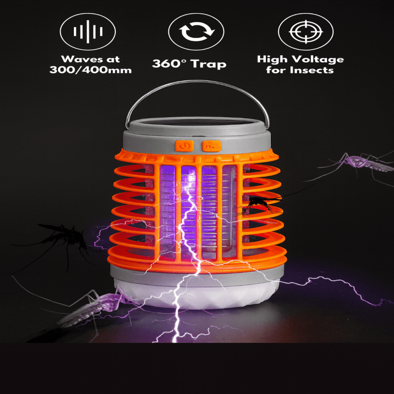 BUGDOME – 2-in-1 Solar Mosquito Killer Lamp & Outdoor Lantern