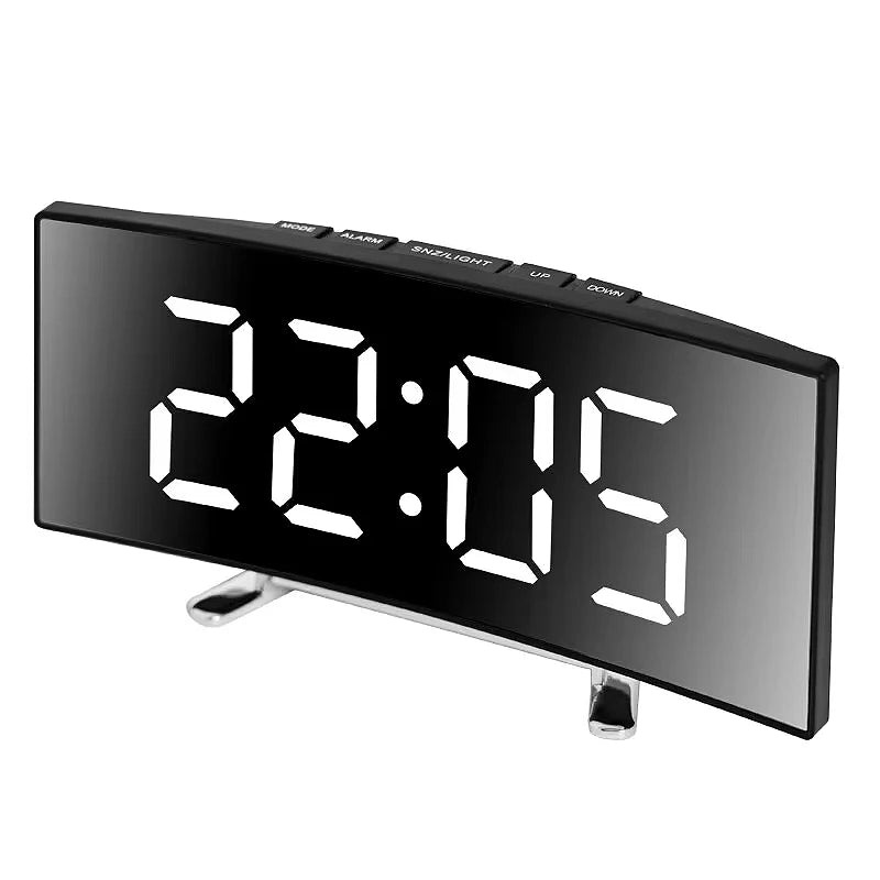 SILENTLITE – Slim digital alarm clock with large LED display & silent design