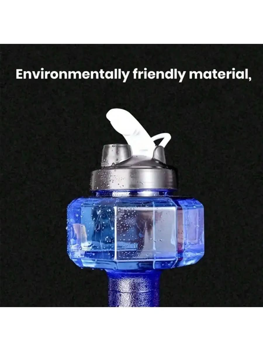 Hydraflex - Dumbbell water bottle 550ml for fitness & everyday life | 2-in-1 design