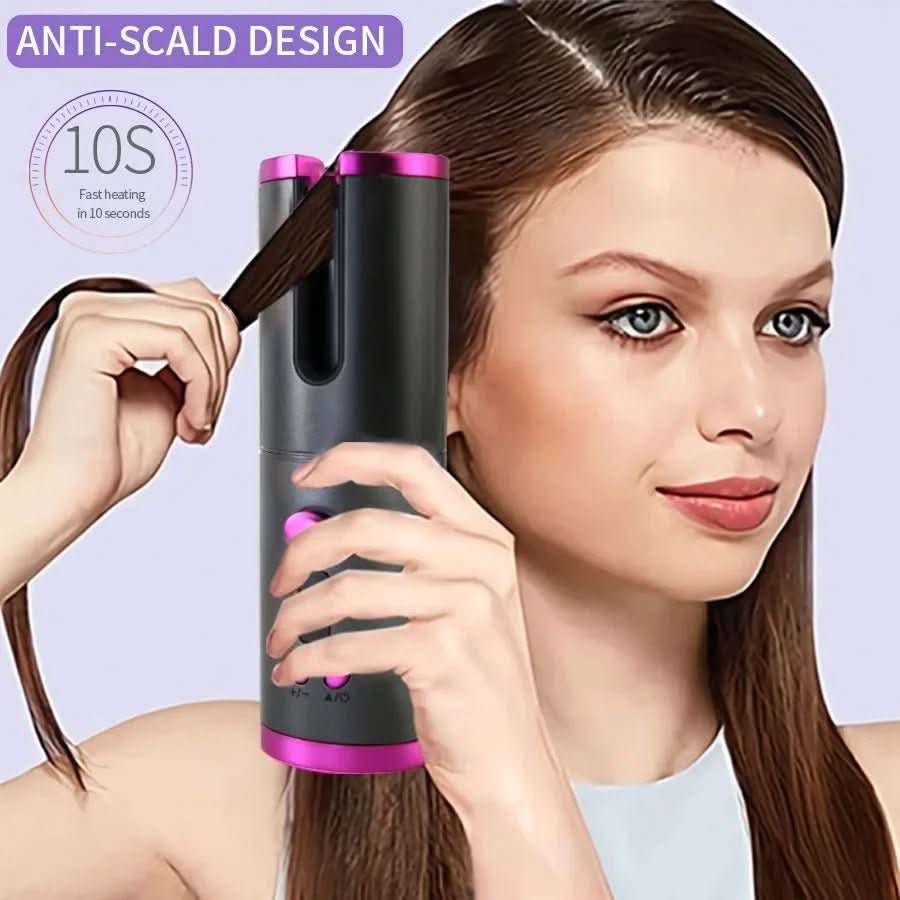 Cordless Hair Styler - Cordless curling iron for shiny & healthy curls