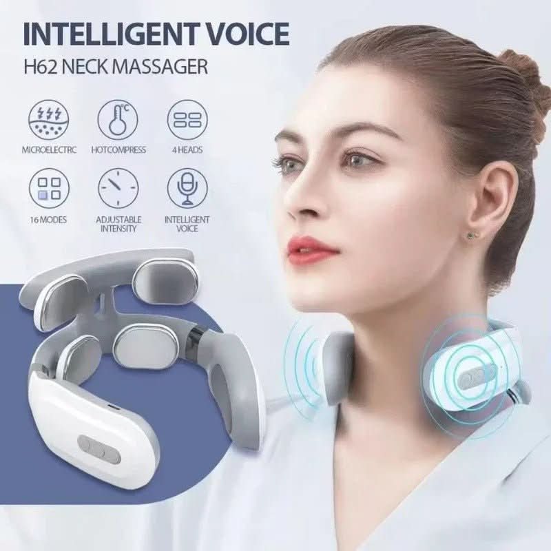 Luxury Neck Massager - 4-in-1 neck massager with heat & vibration