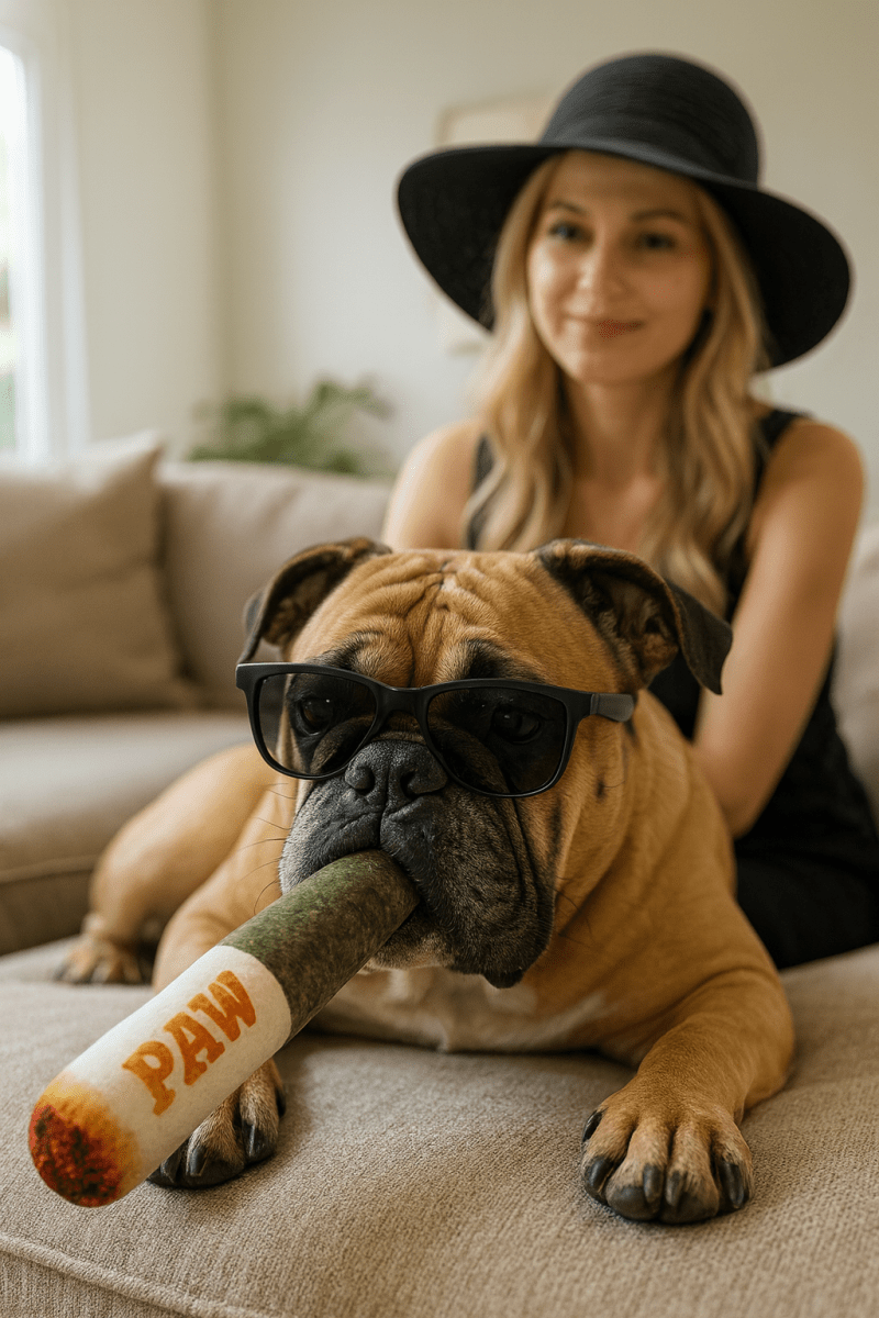 SPLIFFYPUP – Plush Joint Toy for Playful Puppies