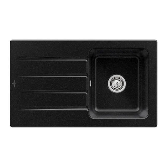 Architectura 50 ceramic washbasin - Robust & elegant in chromite for every bathroom