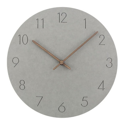 NordWhisper Wall Clock - Silent wall clock in Nordic style for modern rooms