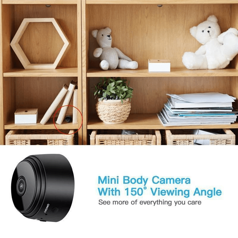 MINICAM 1080P - Compact security camera with night vision & app control