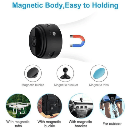 MINICAM 1080P - Compact security camera with night vision & app control