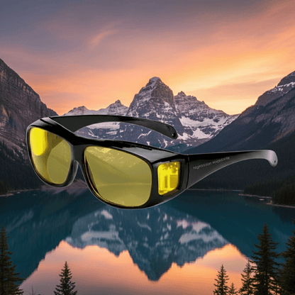 CLARIVUE – Night glasses with HD lenses & glare protection for safe driving at night