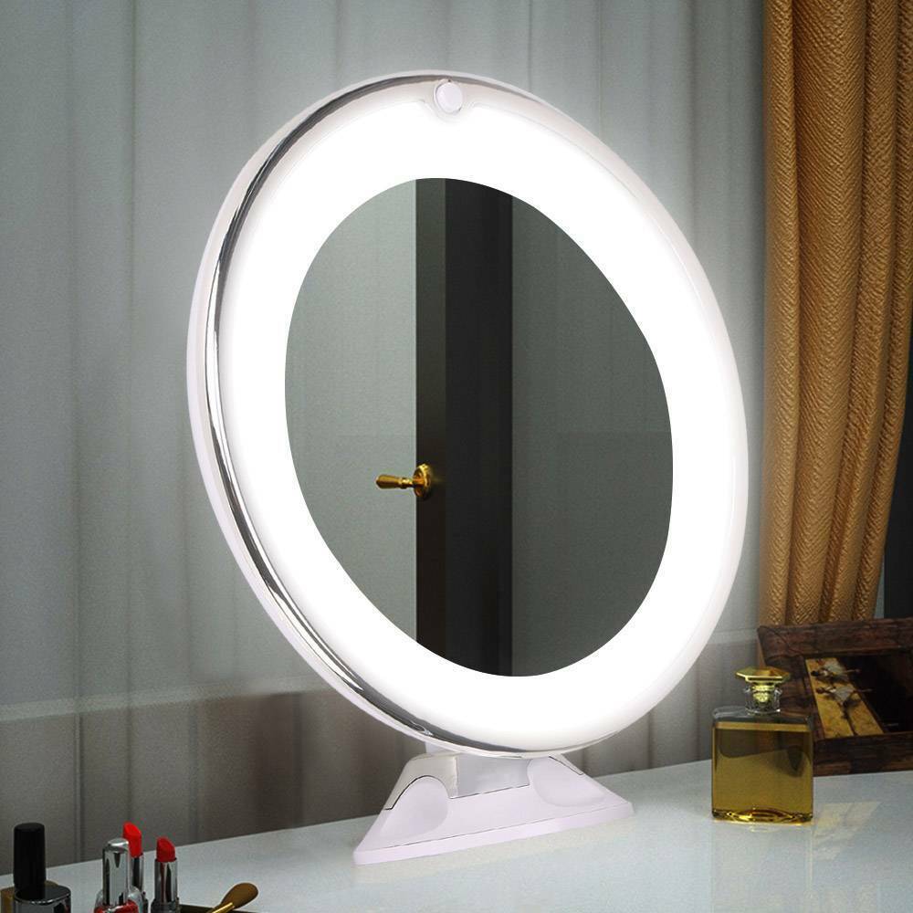 DETAIL VIEW – 10x LED Makeup Mirror for Precise Beauty