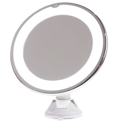 DETAIL VIEW – 10x LED Makeup Mirror for Precise Beauty