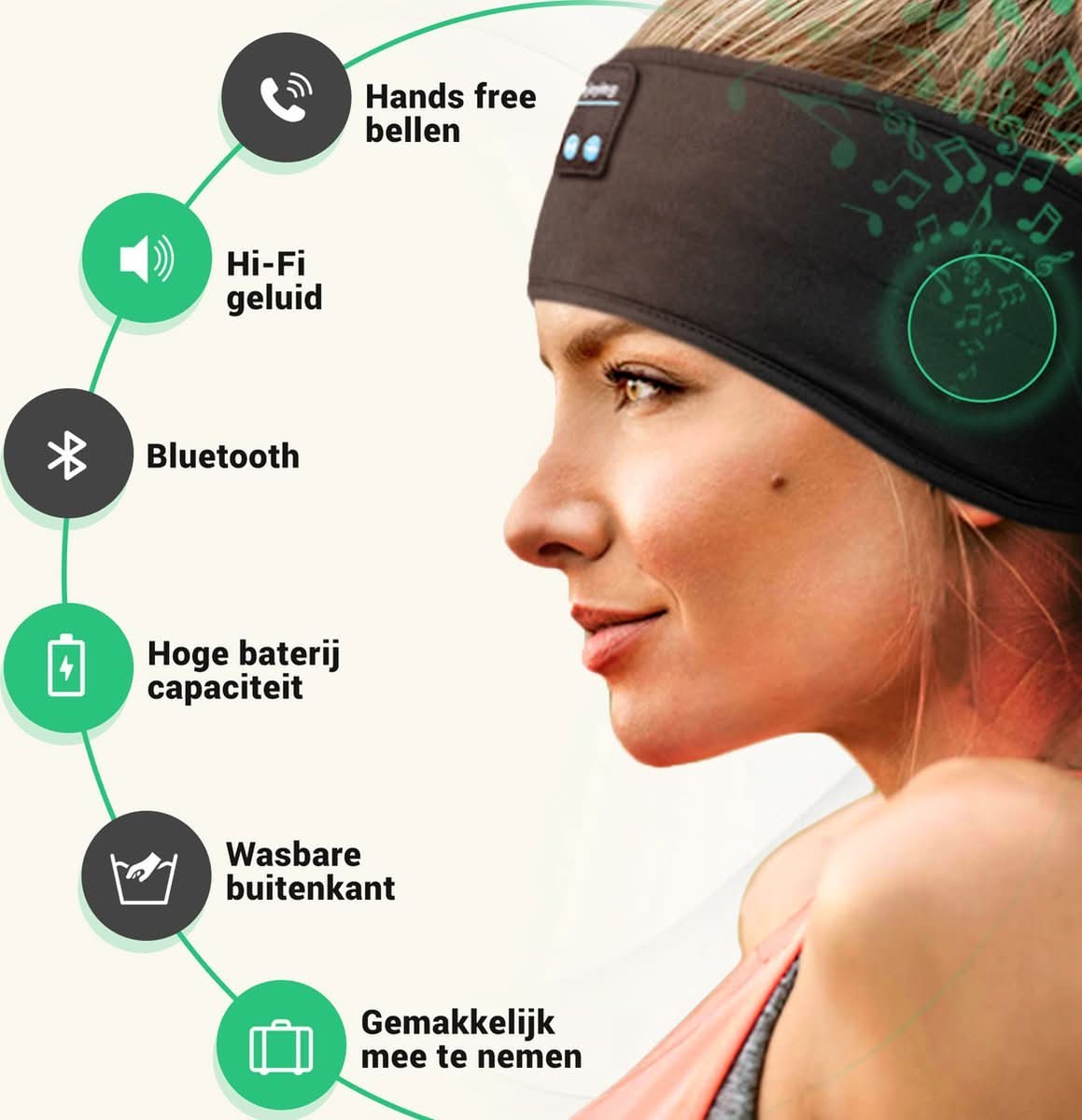 DREAMWAVE – Smart Bluetooth Sleep Band for Deep Sleep & Relaxation