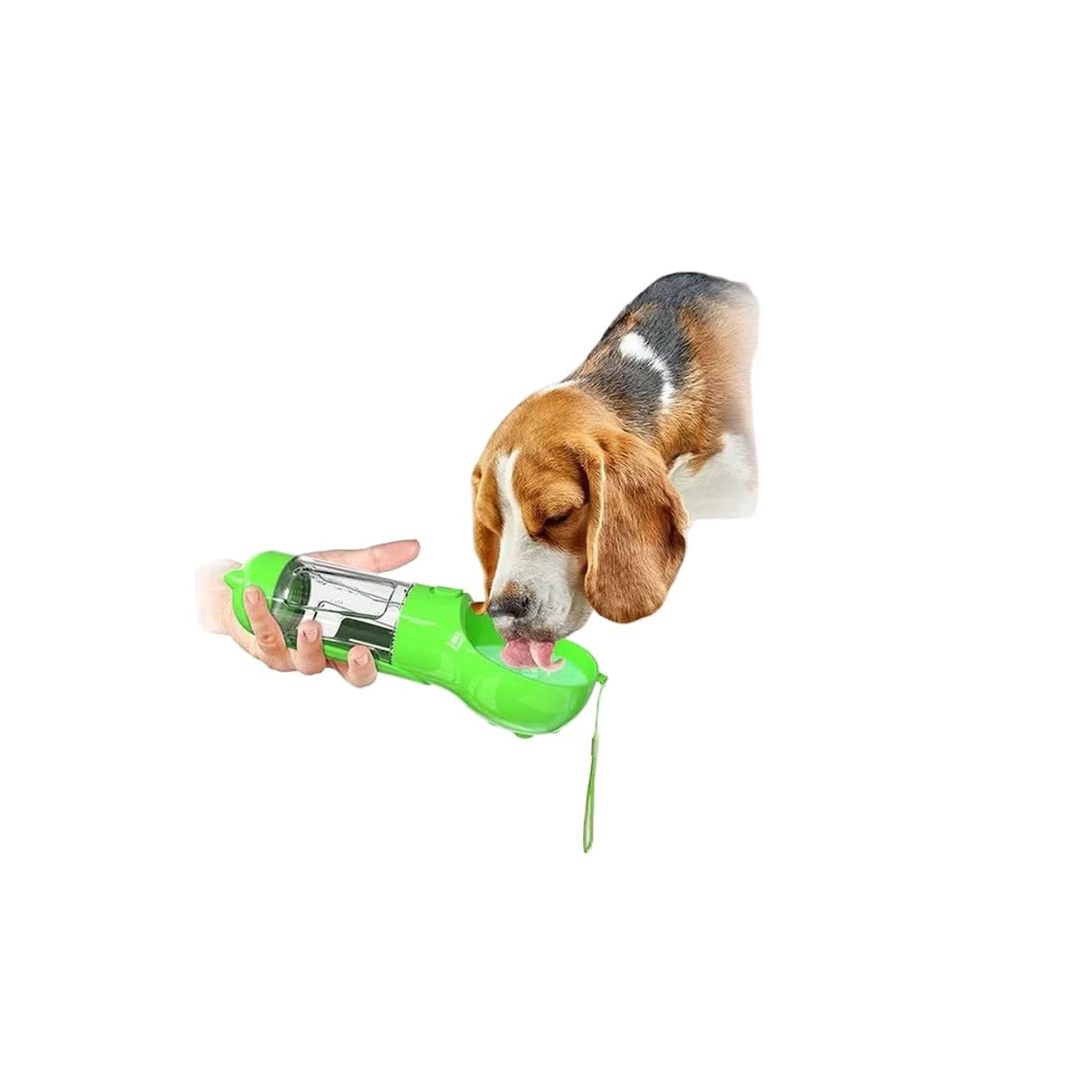 WALKIEPET BOTTLE – Portable 2-in-1 Dog Drinking & Feeding Bottle with Waste Bag Holder