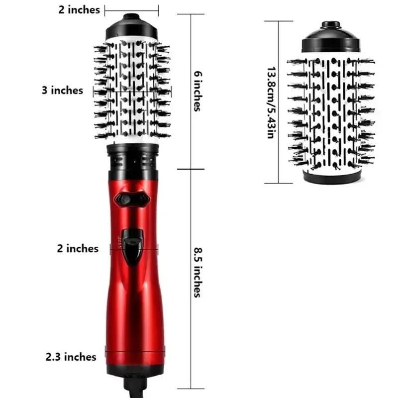 Revolveglam - 3-in-1 electric hair styler with hairdryer, brush & curling iron function