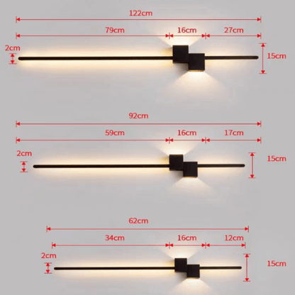 LINESTRIPE - Minimalist LED wall light for a modern ambience