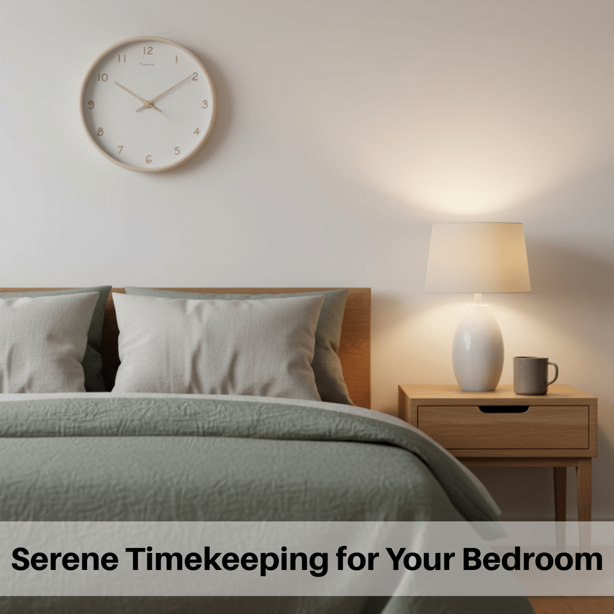 TIMEHAVEN – Quiet Wooden Wall Clock with Battery Operation
