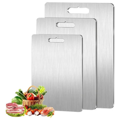 TitanClean stainless steel chopping board - antibacterial & scratch-resistant for your kitchen