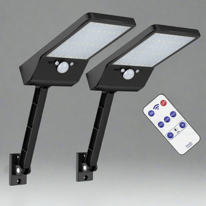 LumiGuard solar spotlight - LED outdoor light with motion sensor & remote control
