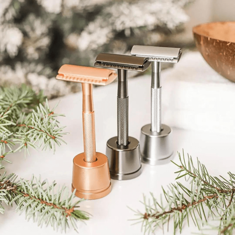 PrecisionBlade - 5-blade luxury razor in rose gold, silver, black & grey
