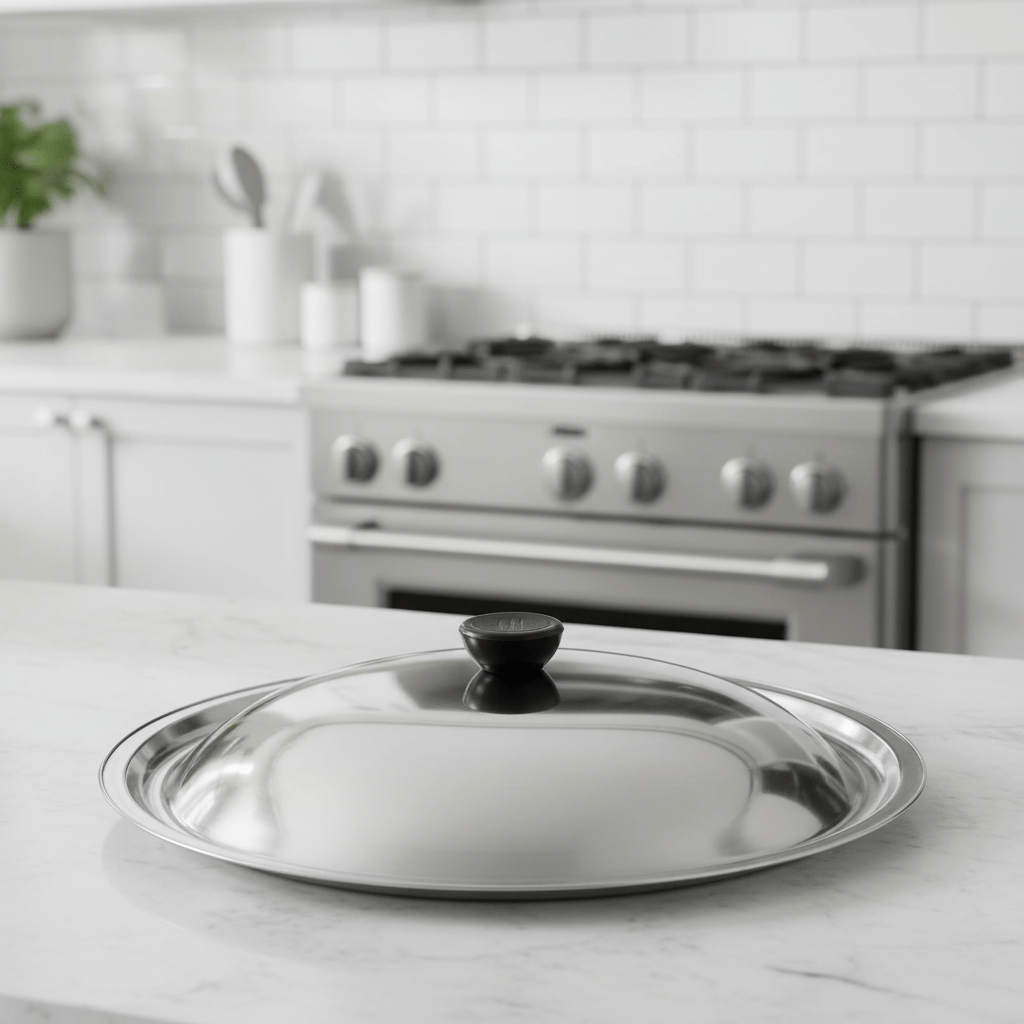 ProLid – Robust universal stainless steel lid for woks & pans