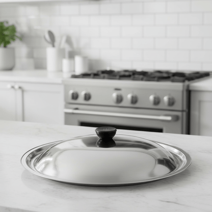 ProLid – Robust universal stainless steel lid for woks & pans
