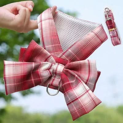 GRACEBOW – Adjustable Dog Harness with Elegant Bow for Stylish Walks