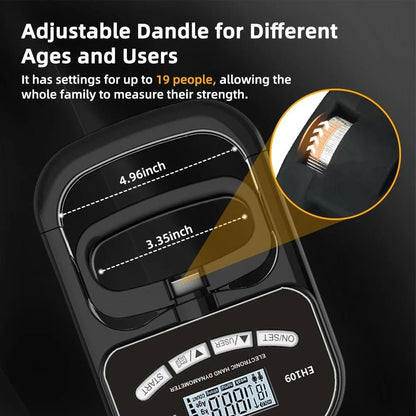Gripmaster Digital - Precise hand-held measuring device for grip force measurement up to 120 kg