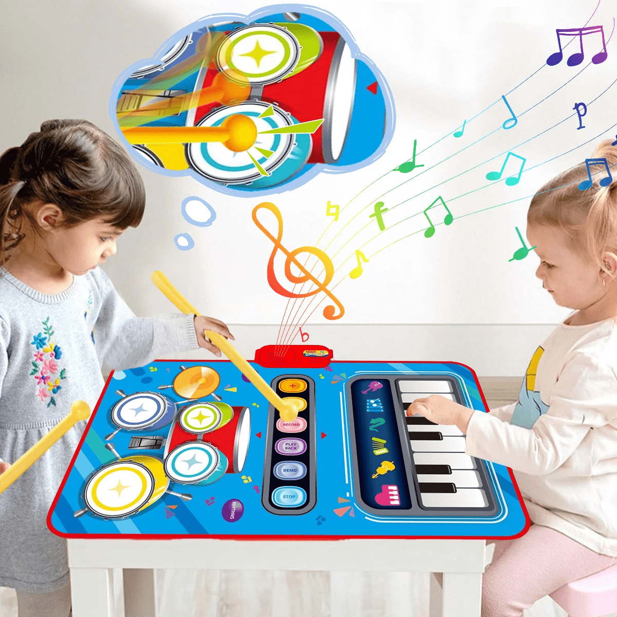 PlayTune Sound Mat - Interactive music mat for children with 5 instruments