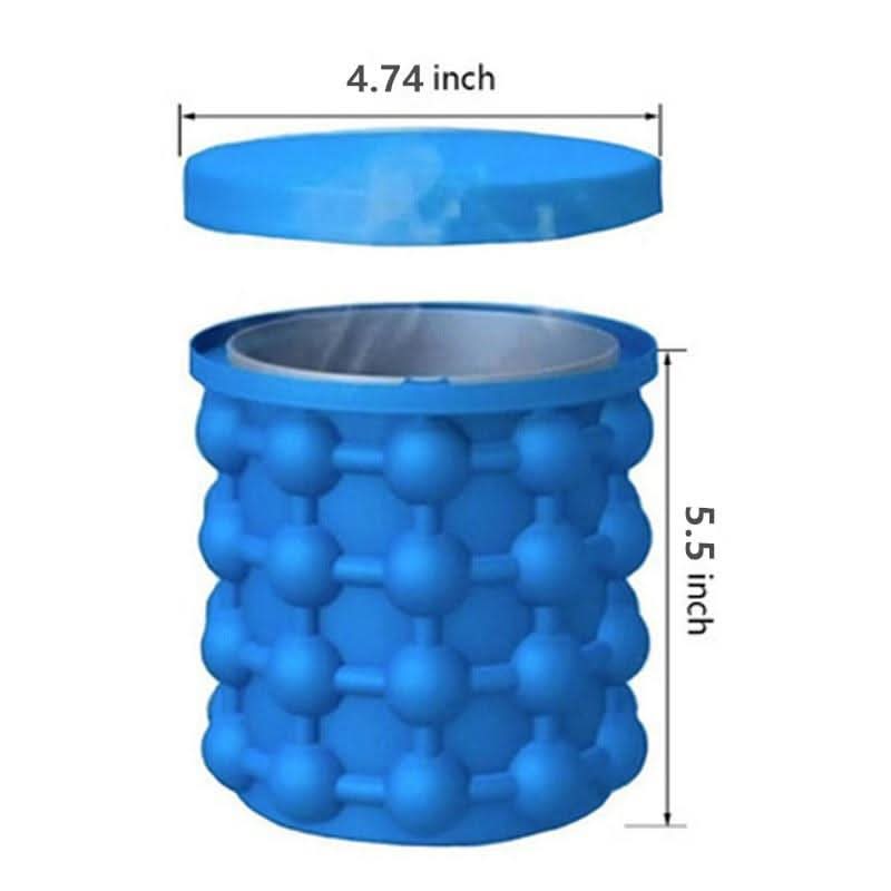 IceCube Maker - Space-saving 2-in-1 silicone ice cube tray with cooling function