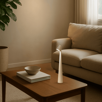 Metal table lamp - Rechargeable & stylish for indoors & outdoors