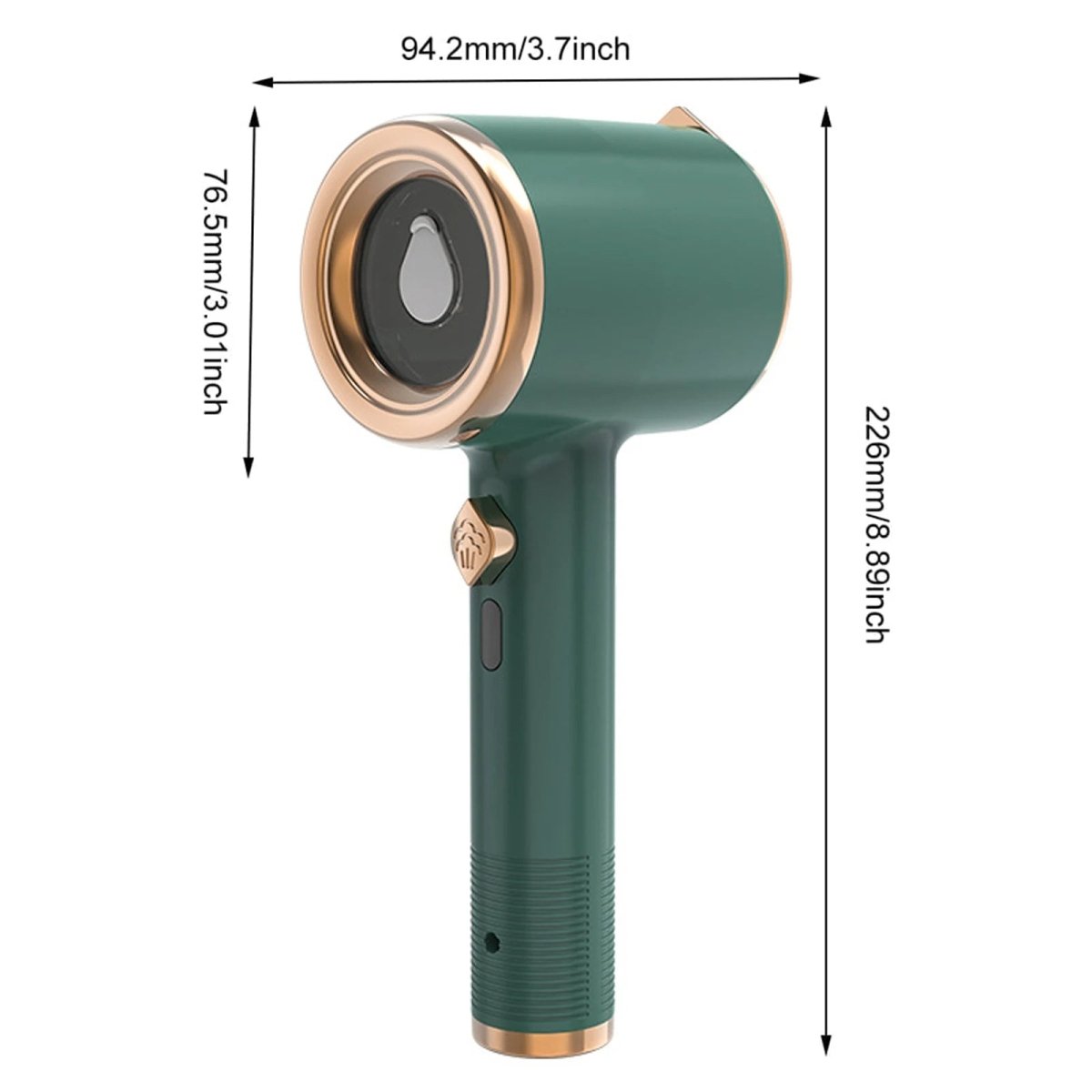 DEWRINKIQ – Portable Handheld Fabric Steamer with Titanium Plate & 50ml Water Tank