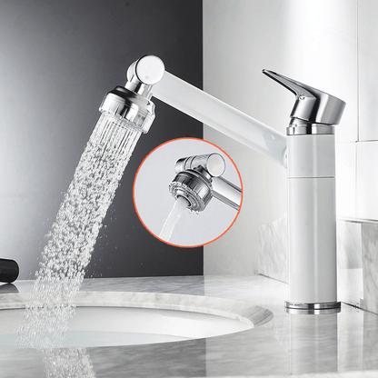 FLEXISPOUT - Flexible 360° tap with spray function for washbasins
