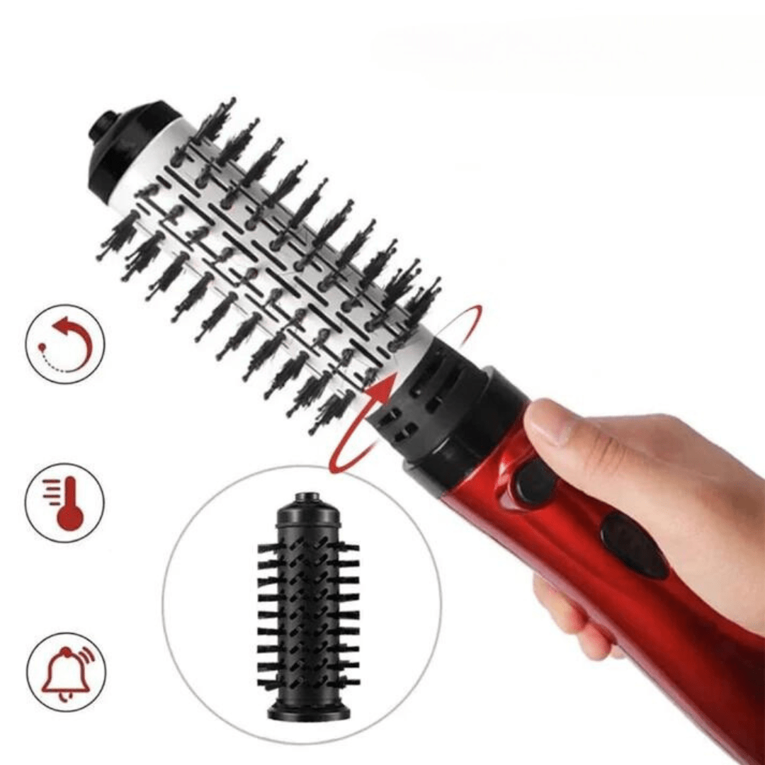 Revolveglam - 3-in-1 electric hair styler with hairdryer, brush & curling iron function