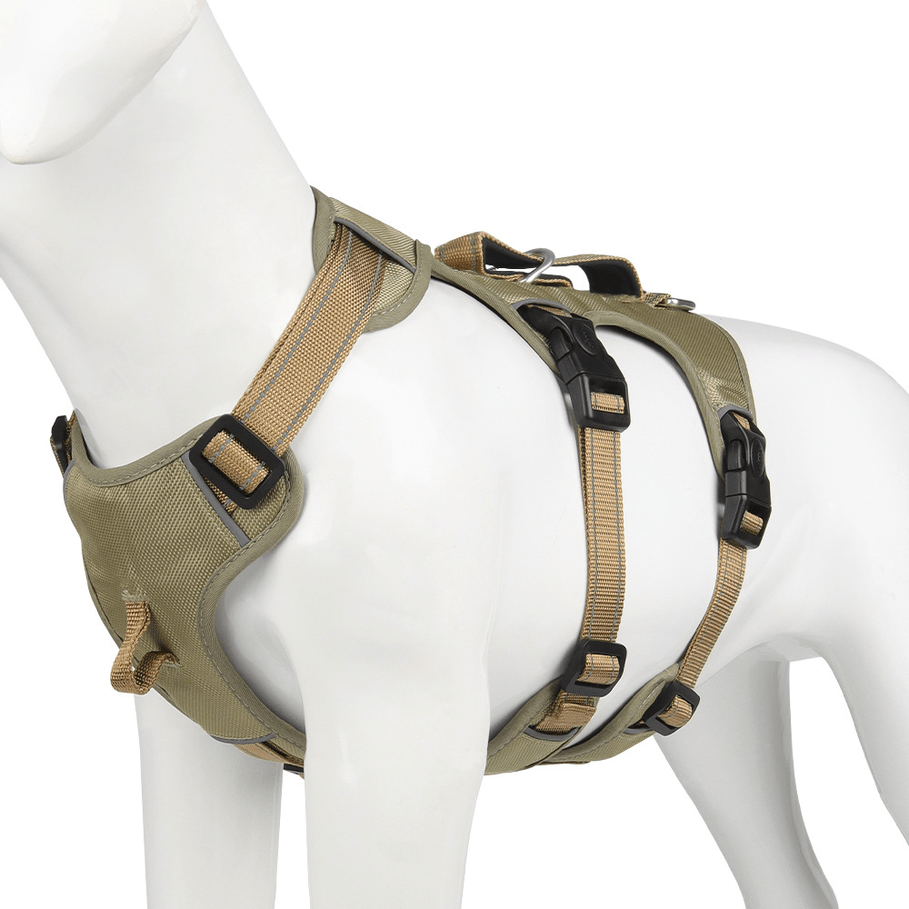 NoPull nylon dog harness - Reflective & escape-proof for relaxed walks