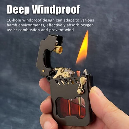 Gearflame Lighter - Windproof lighter with gear mechanism and style