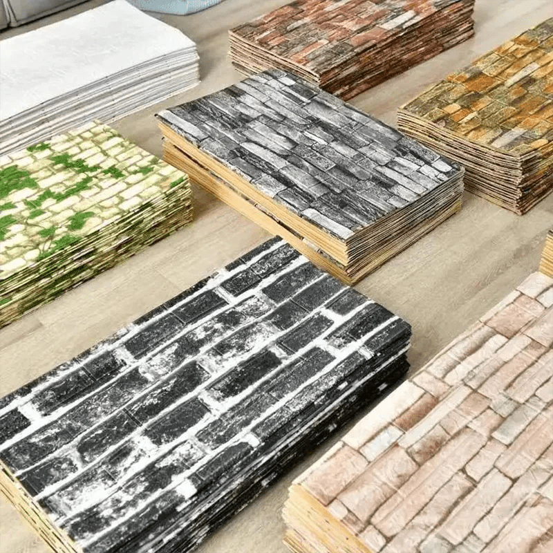 BRICKAURA – 3D Foam Wallpaper for Stylish Walls