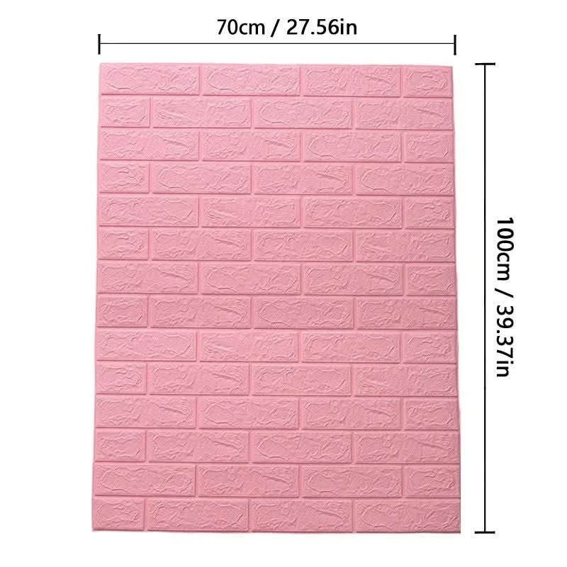 BRICKAURA – 3D Foam Wallpaper for Stylish Walls