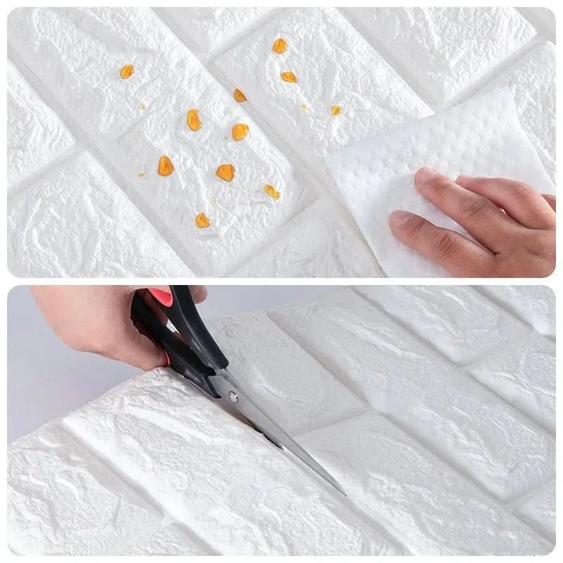 BRICKAURA – 3D Foam Wallpaper for Stylish Walls
