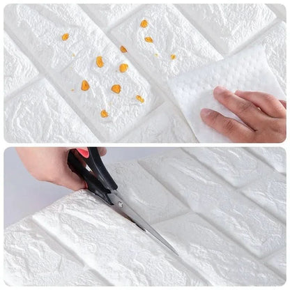 BRICKAURA – 3D Foam Wallpaper for Stylish Walls