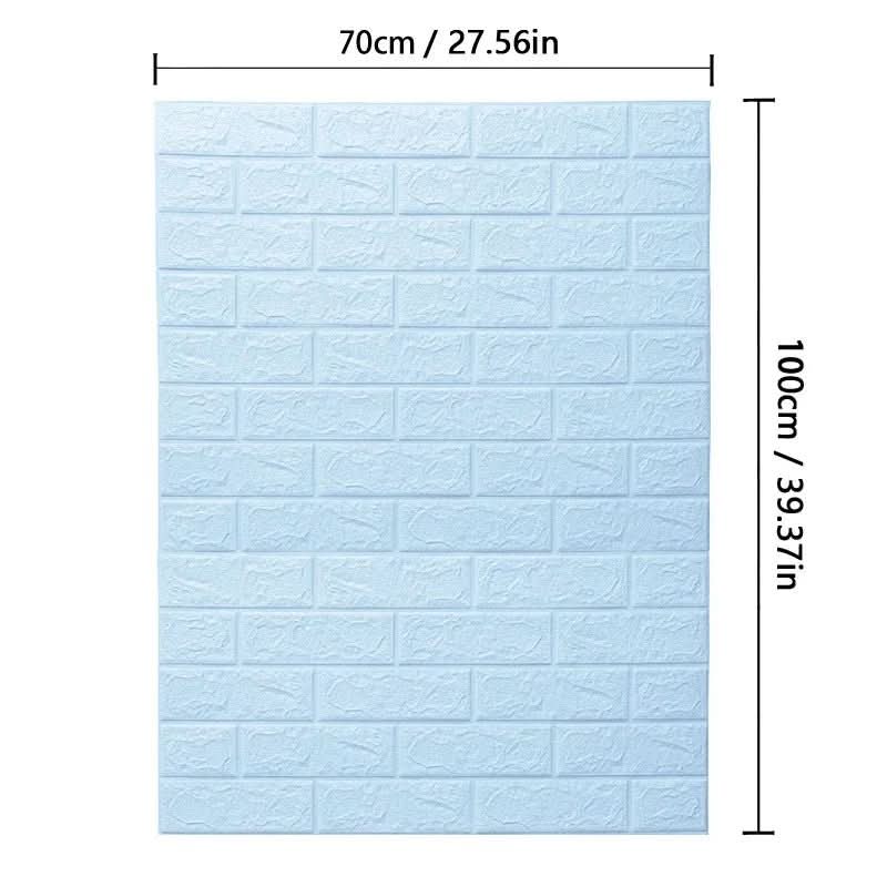 BRICKAURA – 3D Foam Wallpaper for Stylish Walls