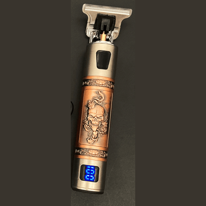Skulltrim - Vintage beard trimmer with battery & precision cut for beard & hair