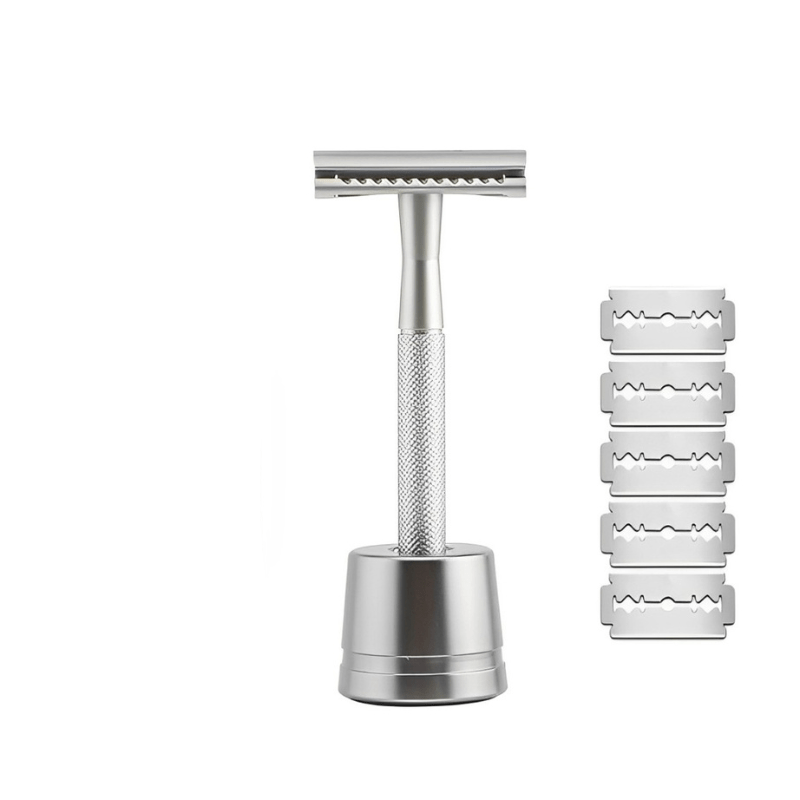 PrecisionBlade - 5-blade luxury razor in rose gold, silver, black & grey