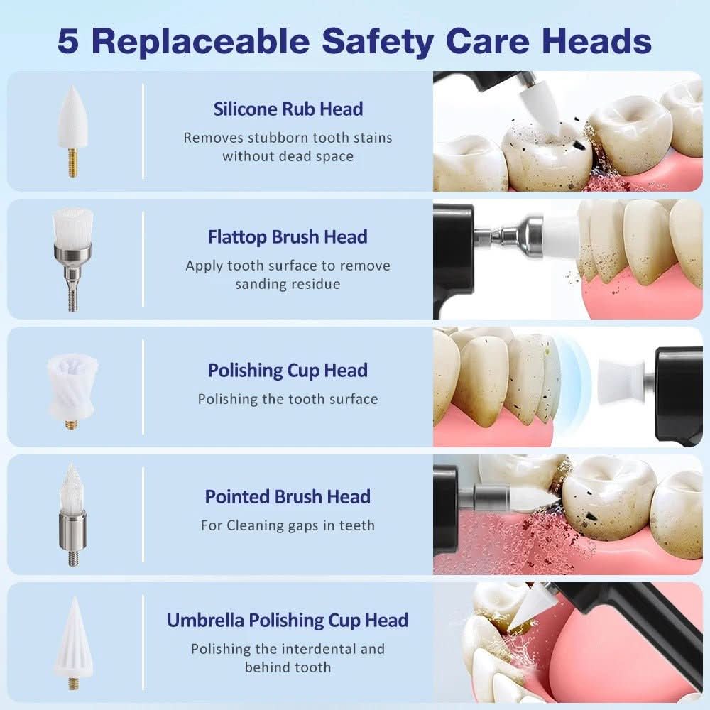 BRIGHTSMILE - 5-in-1 wireless tooth polisher for gleaming white teeth
