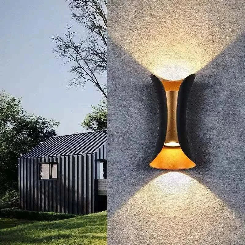 Orr Curved Outdoor LED Light - Weatherproof wall light with IP65 protection