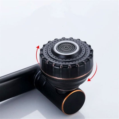 FLEXISPOUT - Flexible 360° tap with spray function for washbasins