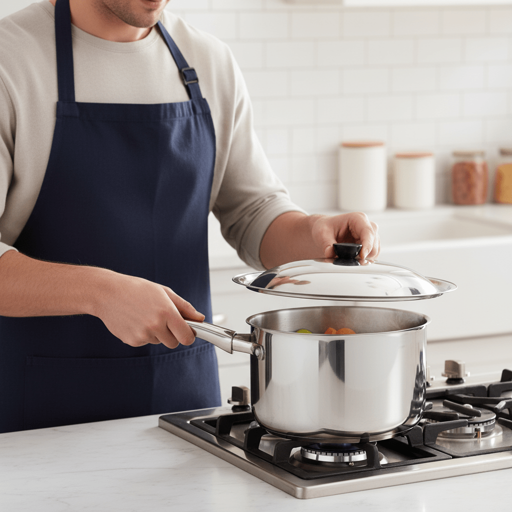 ProLid – Robust universal stainless steel lid for woks & pans