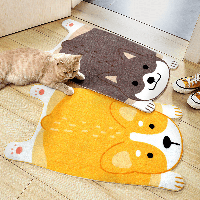 PawPrints animal mat made of fabric - Non-slip & cute for every living area